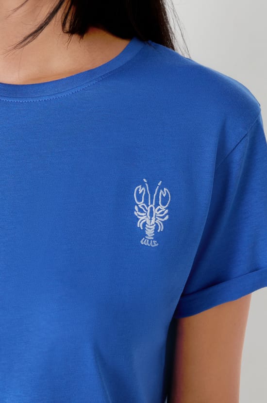 T-shirt de pyjama manches courtes en coton imprimé homard;${refinementColor}