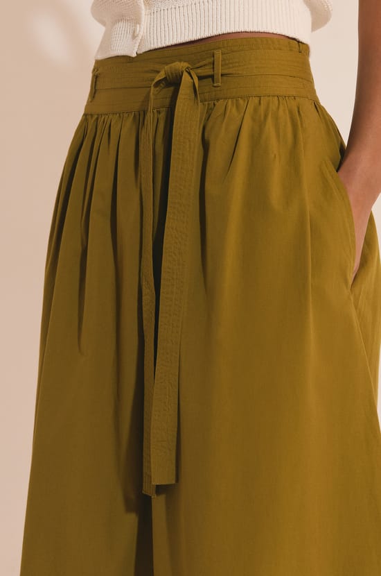 Jupe longue en coton;${refinementColor}