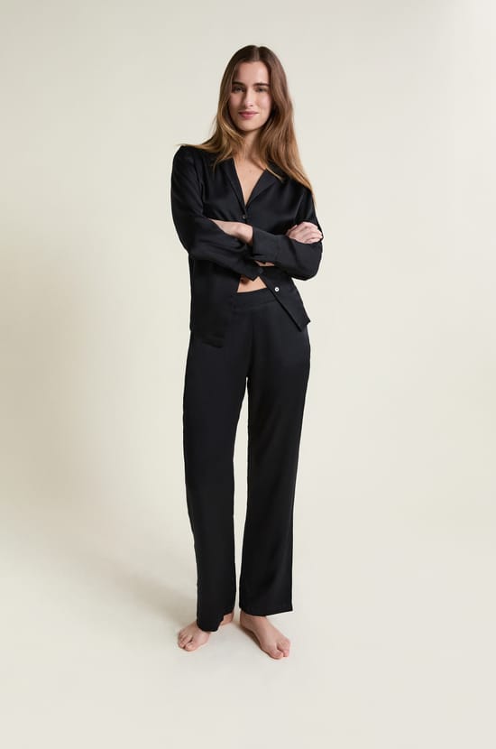 Silk Pyjama Trousers;${refinementColor}
