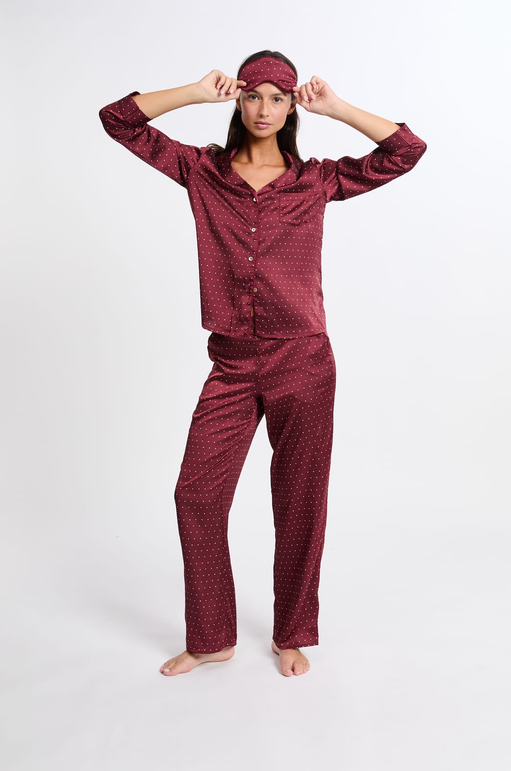 Pyjama 2 pièces à rayures;${refinementColor}