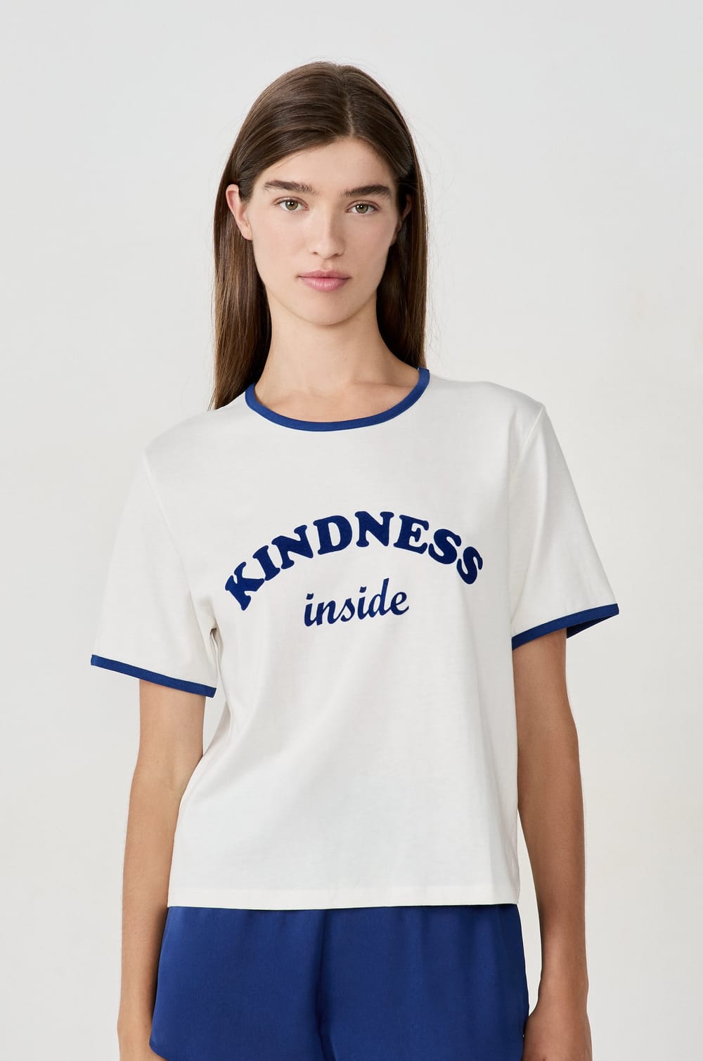T-shirt de pyjama imprimé;${refinementColor}