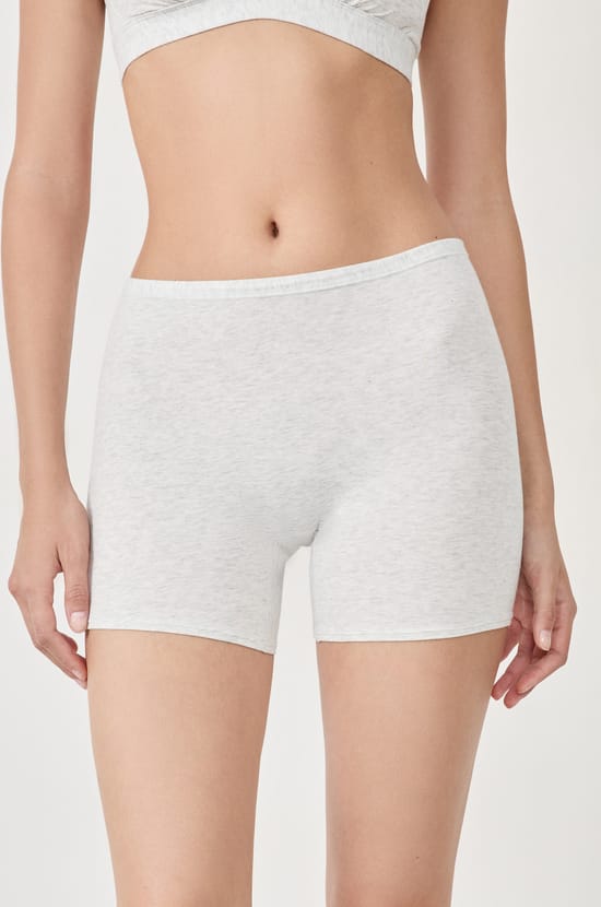 Short cycliste en coton biologique extensible;${refinementColor}