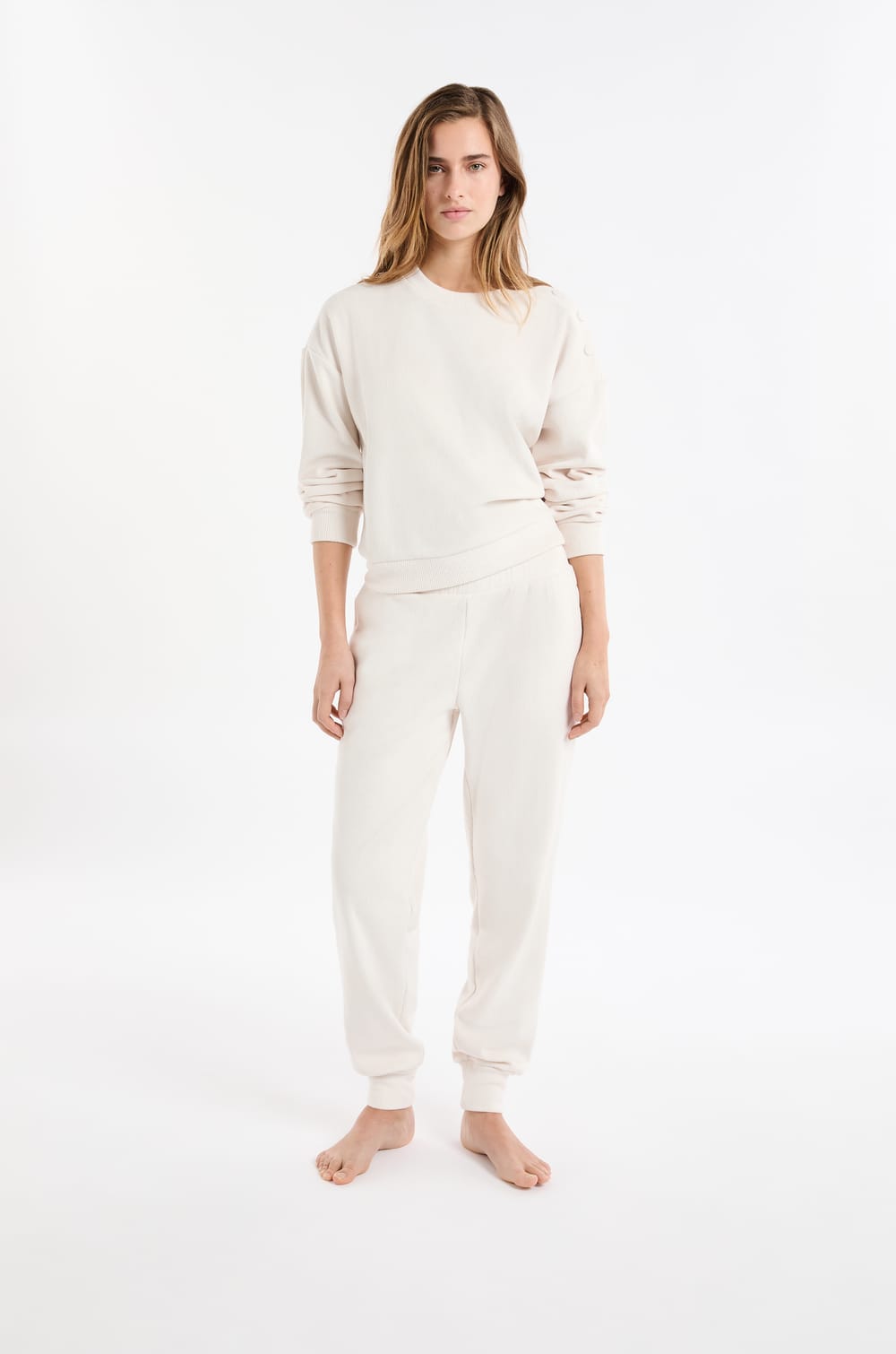 Pyjama Trousers with Elasticated Waist;${refinementColor}