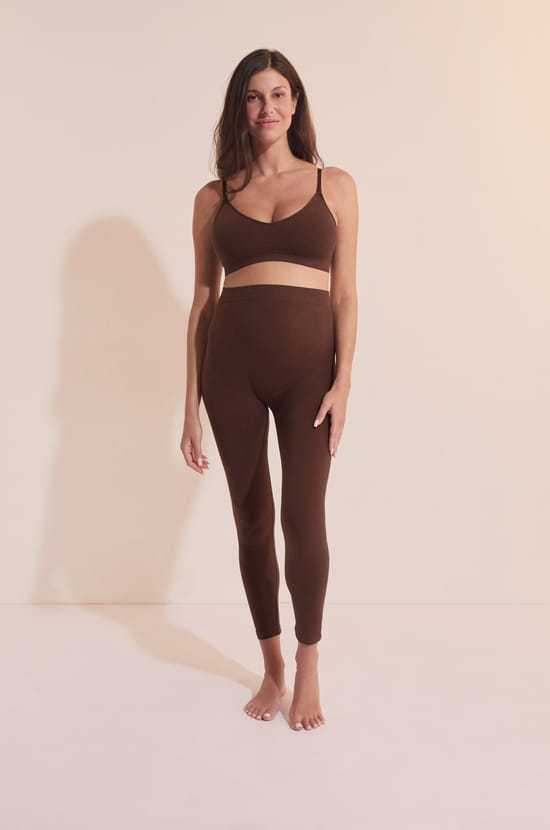Legging de maternit&eacute; avec coton;${refinementColor}