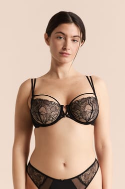 Bra N.9 - Balconnet de encaje con tirantes dobles;${refinementColor}