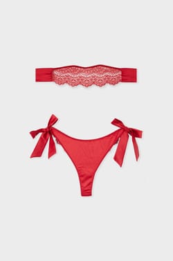 Embroidered Tanga with Bows;${refinementColor}