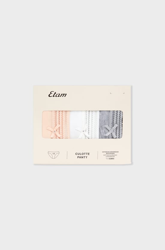 Pack of 3 Cotton Briefs;${refinementColor}