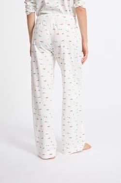 Patterned Cotton Pajama Pants;${refinementColor}