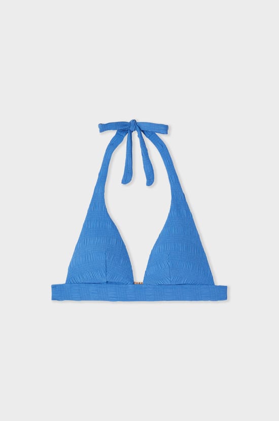 Triangle Bikini Top with Tie;${refinementColor}