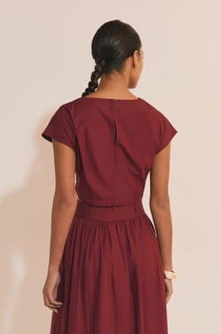 Top court en coton;${refinementColor}