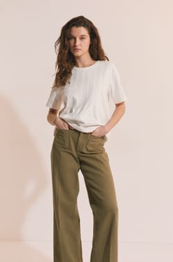 T-shirt manches courtes en coton;${refinementColor}