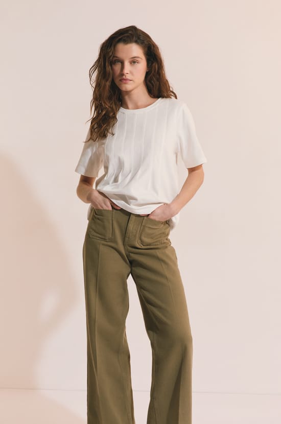 T-shirt manches courtes en coton;${refinementColor}