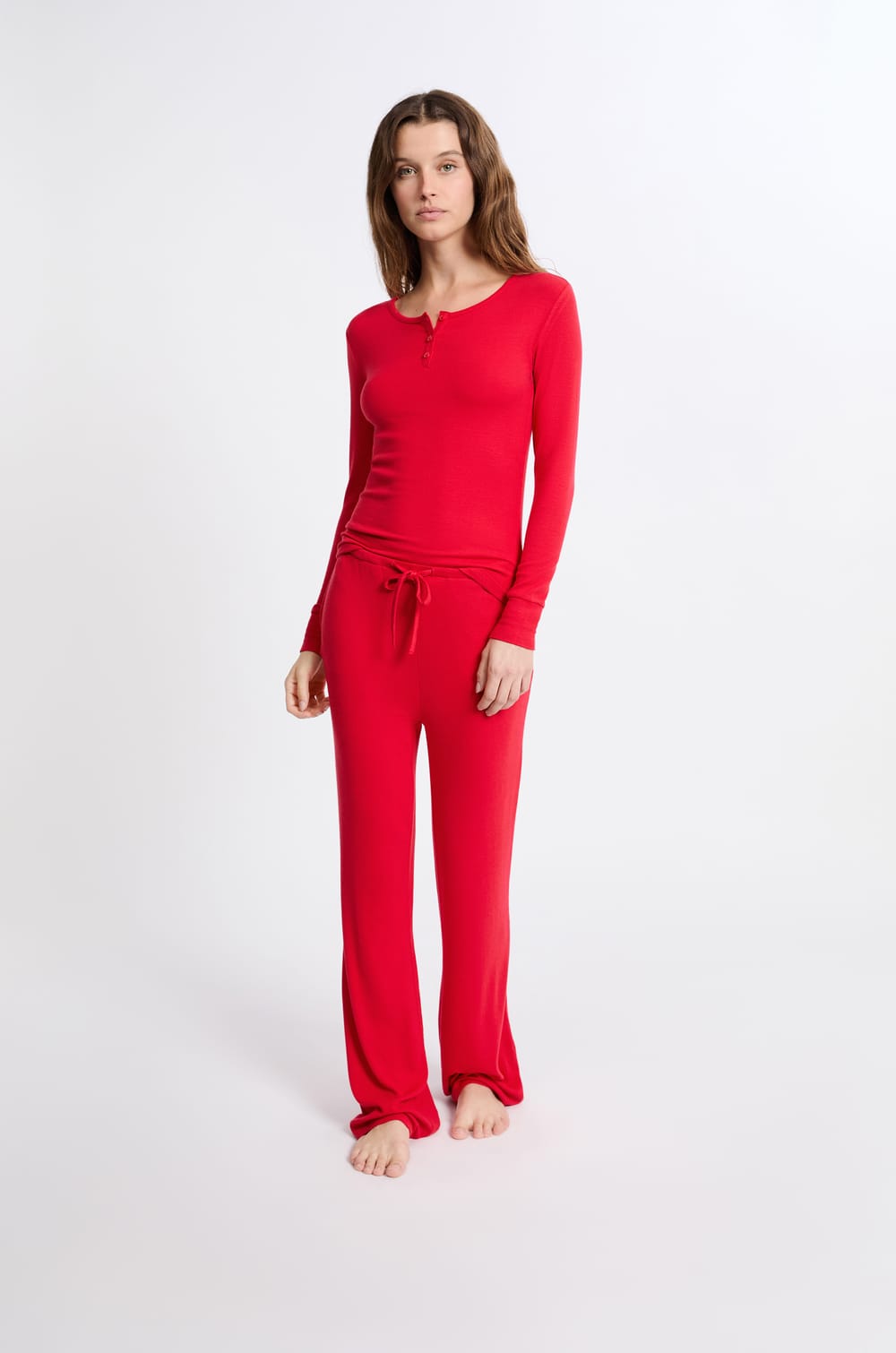 Long-Sleeved Pajama T-Shirt;${refinementColor}