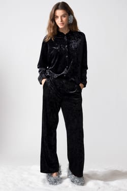 Pyjama Hemd aus Samt;${refinementColor}