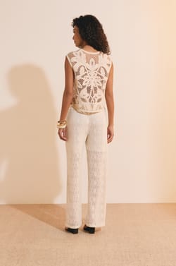 Pantalon en guipure;${refinementColor}