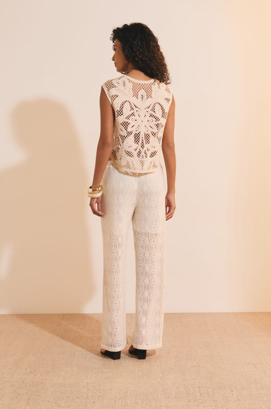 Pantalon en guipure;${refinementColor}