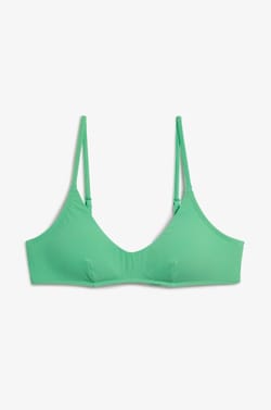Tie-front Bikini Top Bralette;${refinementColor}