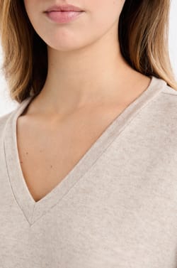 V-neck Pyjama Sweatshirt;${refinementColor}