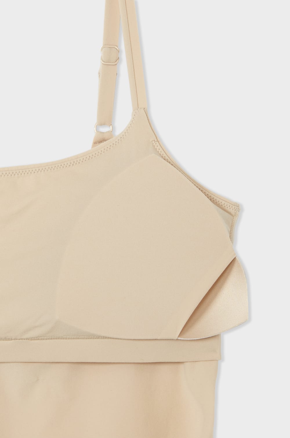 Top en microfibre avec brassière intégrée;${refinementColor}