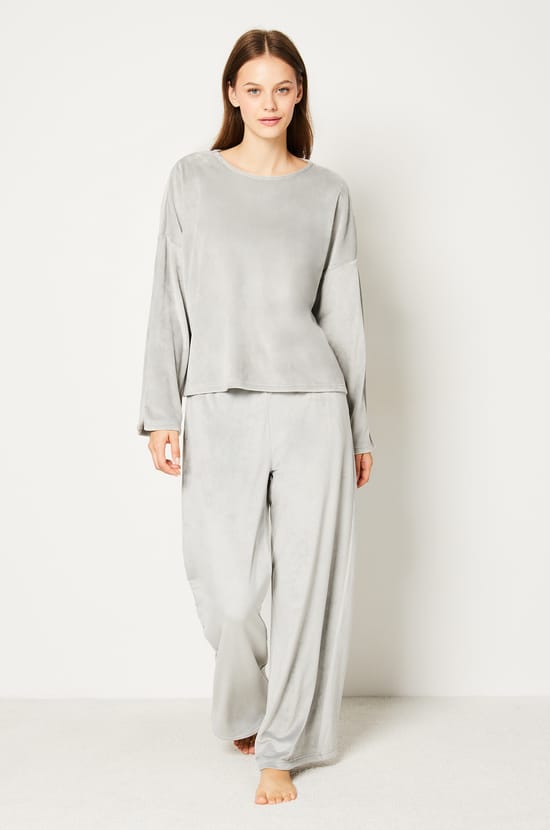 Sweat de pyjama polaire;${refinementColor}