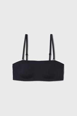 Wireless Strapless Bra in Microfiber;${refinementColor}