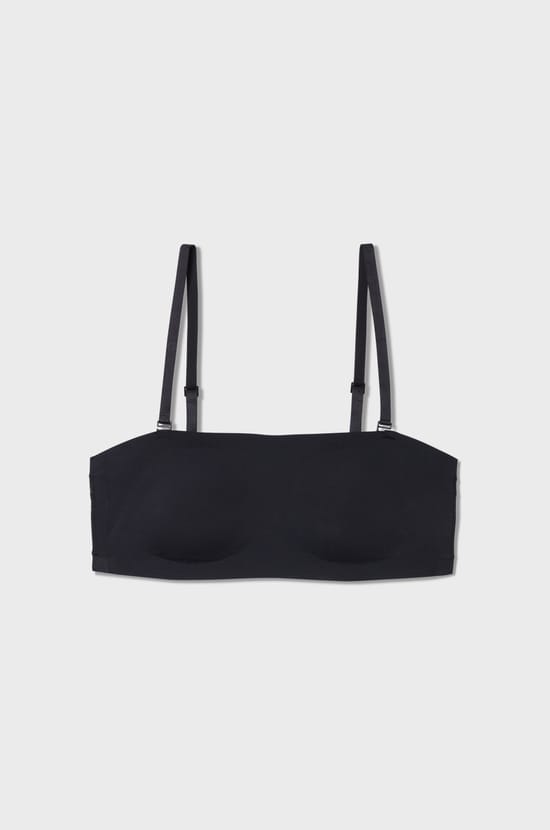 Wireless Strapless Bra in Microfiber;${refinementColor}