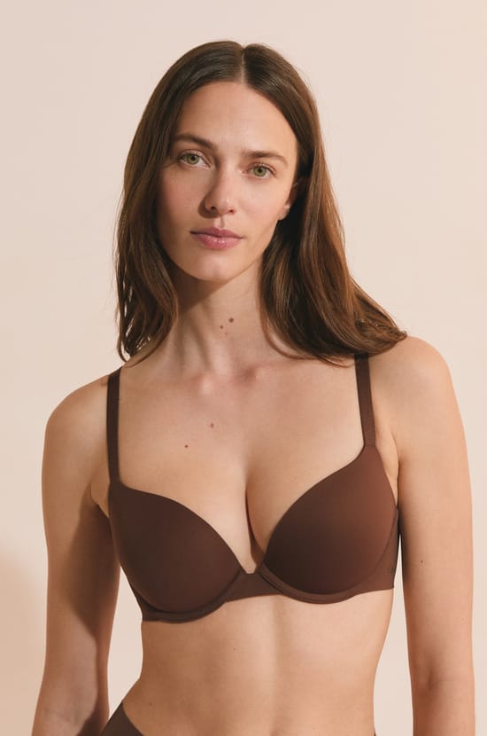 Soutien-gorge N.2 - Le push up plongeant en microfibre;${refinementColor}