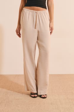 Pantalon fluide &eacute;lastiqu&eacute;;${refinementColor}