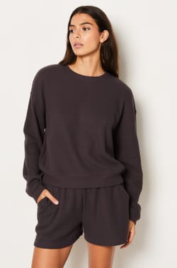 Waffle Pyjama Shorts;${refinementColor}