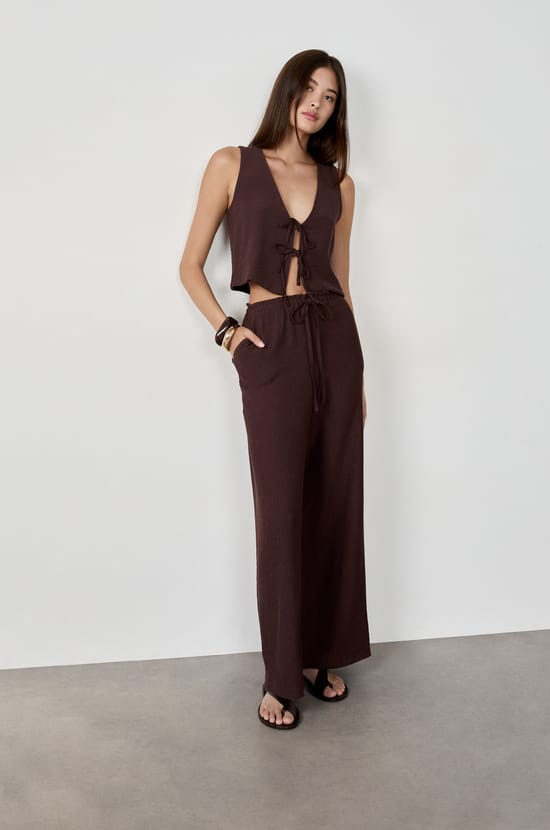 Pantalon fluide large;${refinementColor}