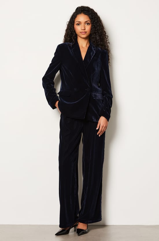 Pantalon fluide en velours;${refinementColor}