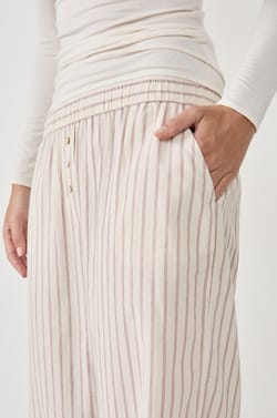 Pantalon de pyjama à rayures;${refinementColor}