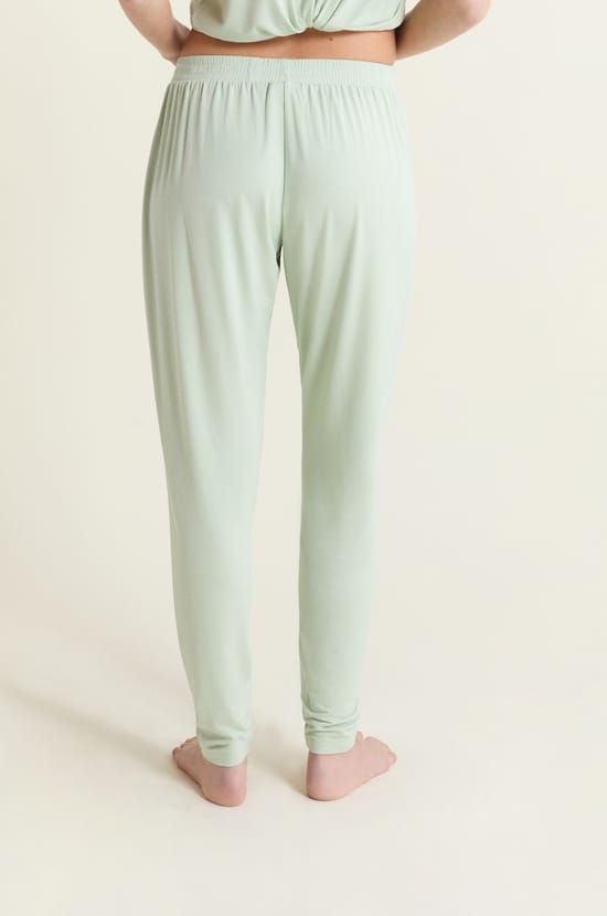 Pantal&oacute;n de pijama liso de modal;${refinementColor}