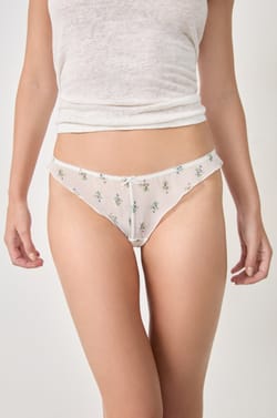Tanga de tul estampado;${refinementColor}