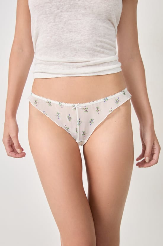 Tanga de tul estampado;${refinementColor}