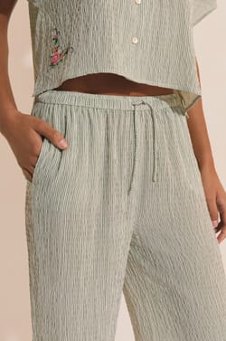 Pantacourt &agrave; rayures;${refinementColor}