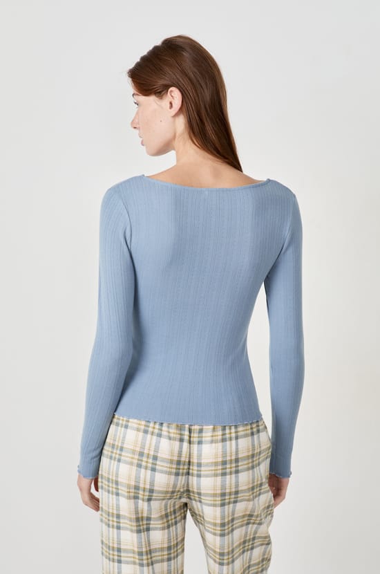 Long-sleeved pyjama T-shirt;${refinementColor}