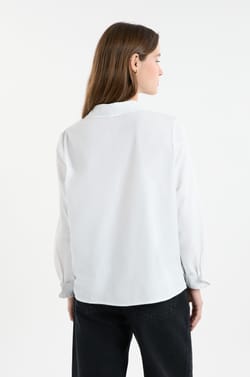 Chemise &agrave; manches longues en coton;${refinementColor}