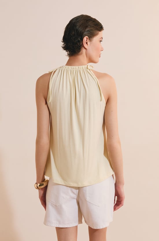 Top sans manches &agrave; nouer;${refinementColor}