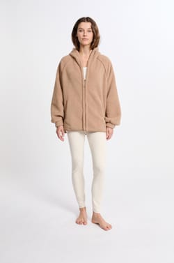 Veste à capuche effet polaire;${refinementColor}