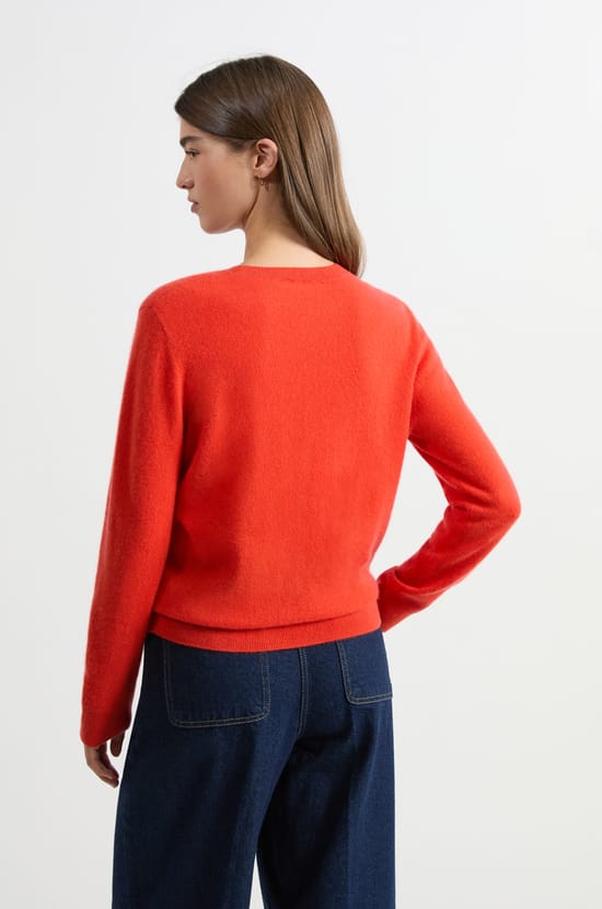 Pull col rond en cachemire;${refinementColor}