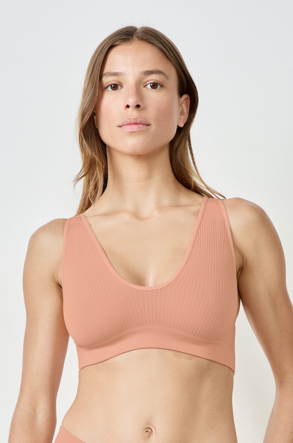 Ribbed Bralette;${refinementColor}