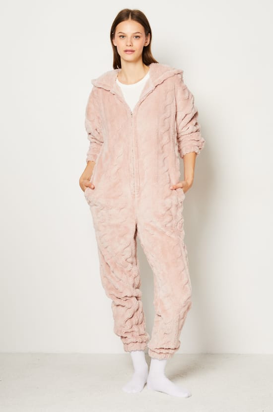 Fleece Jumpsuit;${refinementColor}