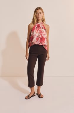 Top sans manches &agrave; motifs;${refinementColor}
