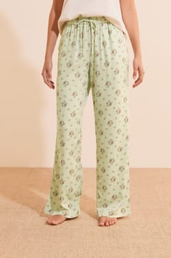 Pantalon de pyjama &agrave; motif fleuri;${refinementColor}