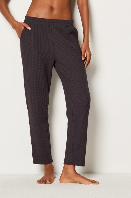 Pantalon de pyjama gaufré;${refinementColor}
