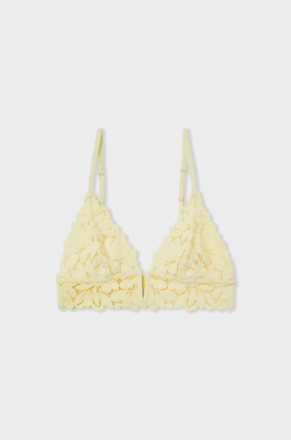 Triangle Bra with Lace;${refinementColor}
