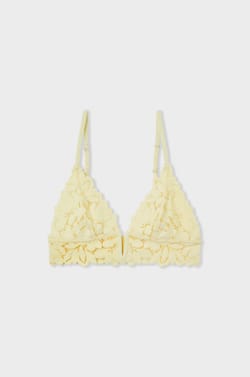 Triangle Bra with Lace;${refinementColor}