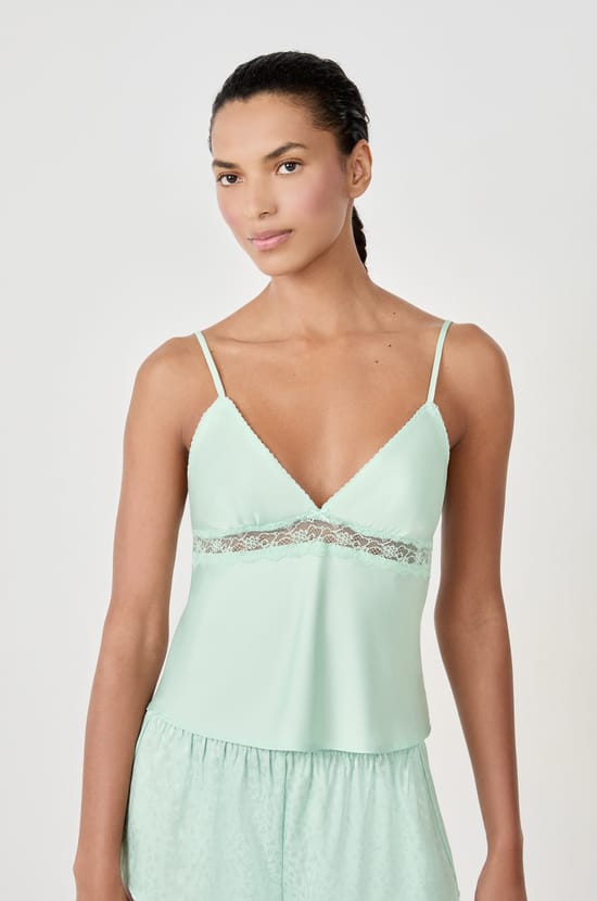 Satin Pyjama Top;${refinementColor}