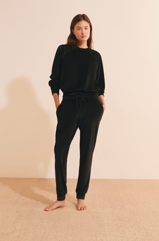 Sweatshirt de pyjama c&ocirc;tel&eacute;;${refinementColor}